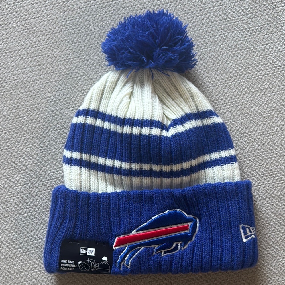 Buffalo Bills Striped Beanie